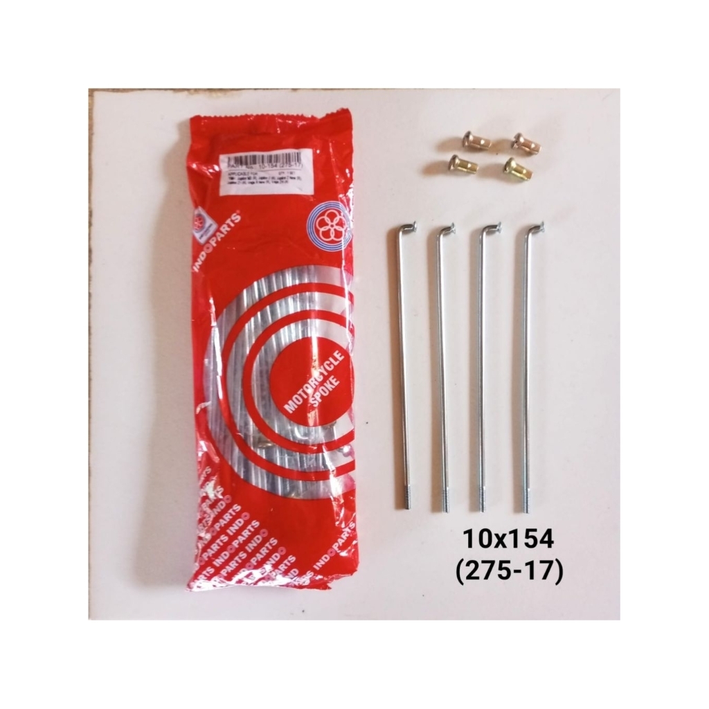 Jari Jari Sepeda motor 10x154 (275-17) - Jari jari roda sepeda motor - Jari jari Motor - Ruji motor 