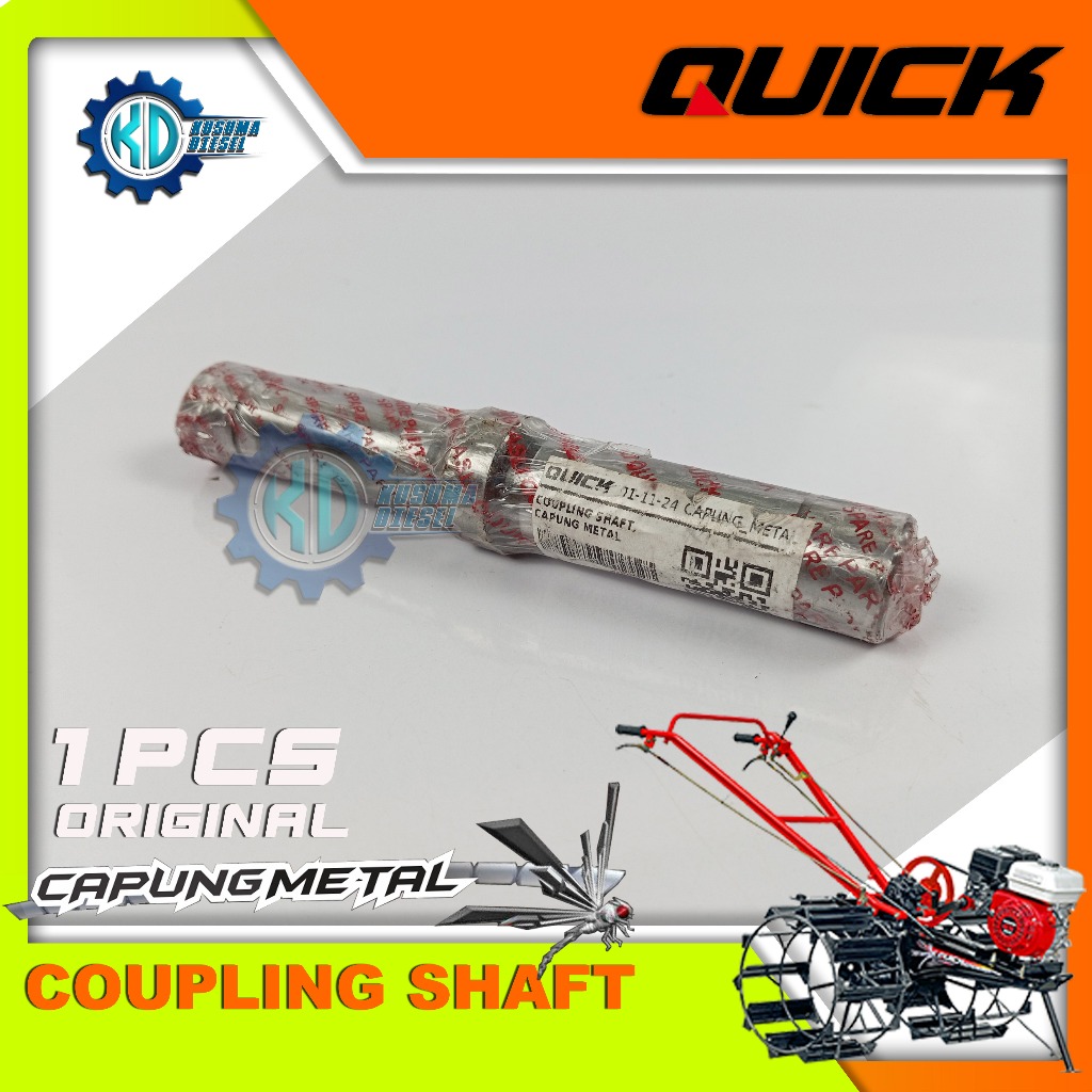 COUPLING SHAFT CAPUNG METAL - AS KOPLING GARDAN - AS GIGI BELOK - TRANSMISI - TRAKTOR - ORIGINAL - Q