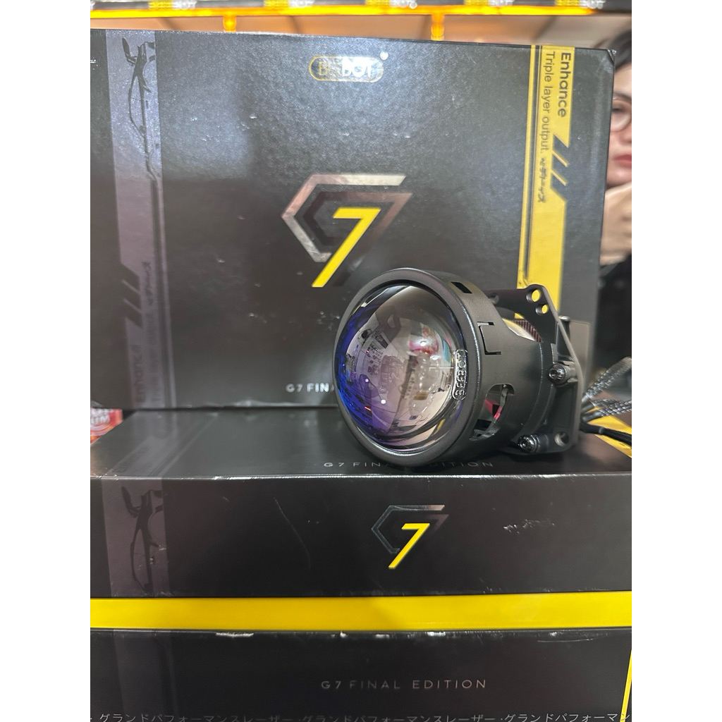 PROJECTOR BI-LED HEADLAMP G7 FINAL EDITION 3 INCH BEEBOT ( 2 PCS ) - SQUARE (KOTAK)