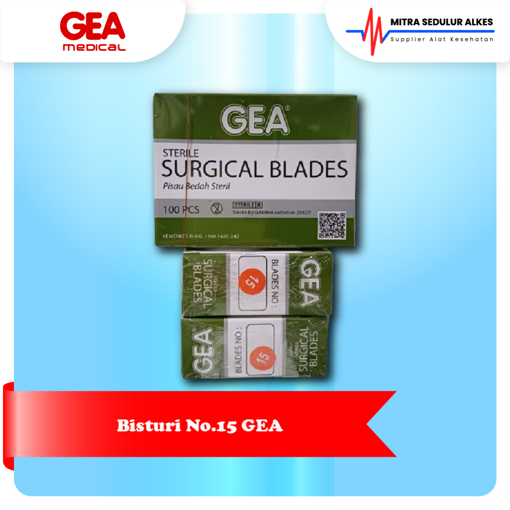 Surgical Blade Bisturi 15 Gea