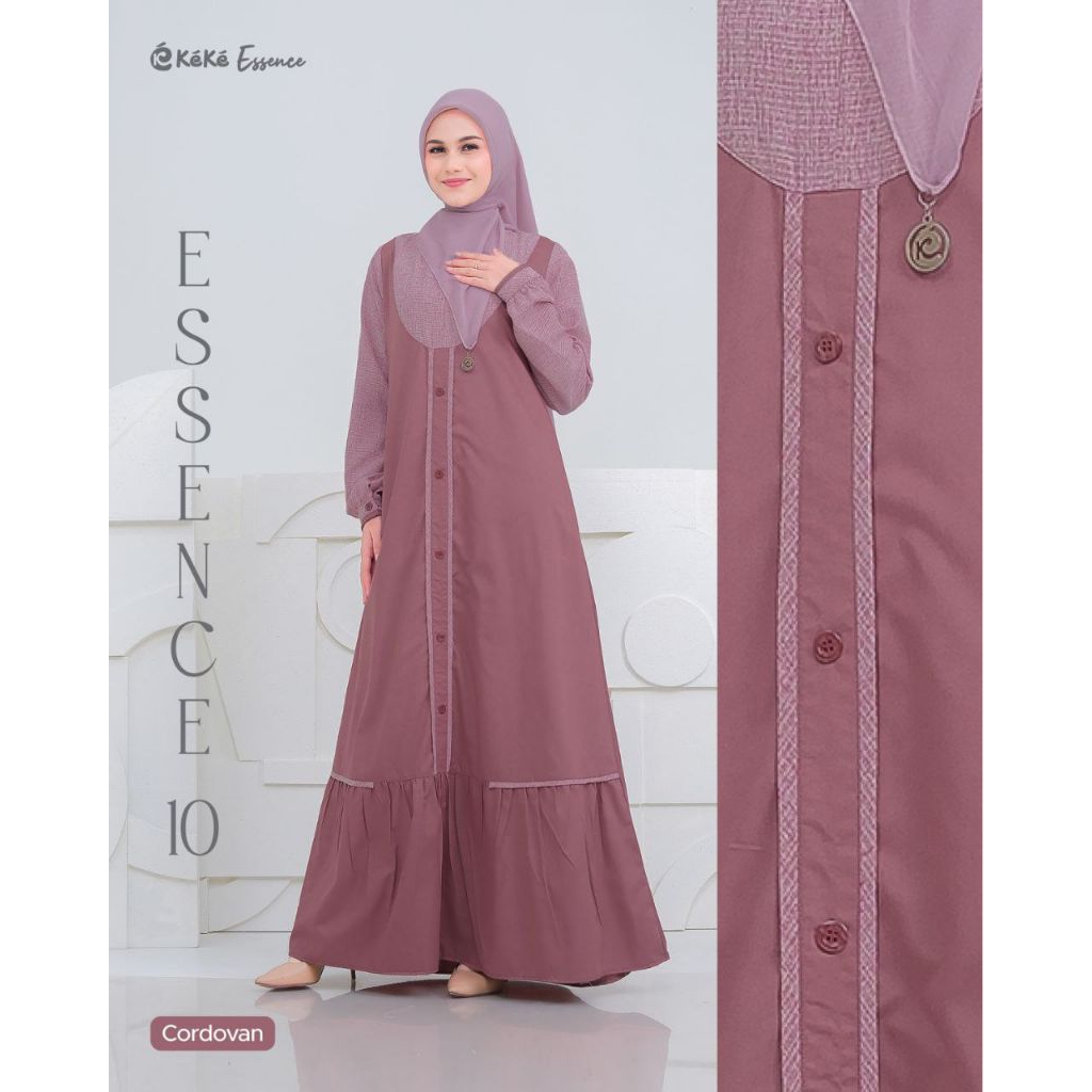 KEKE - Gamis Keke Essence 10/Gamis Dewasa/Gamis Keke Terbaru