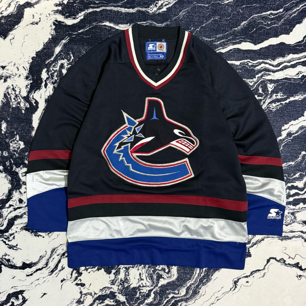 Vintage nhl starter vancouver canucks hockey jersey