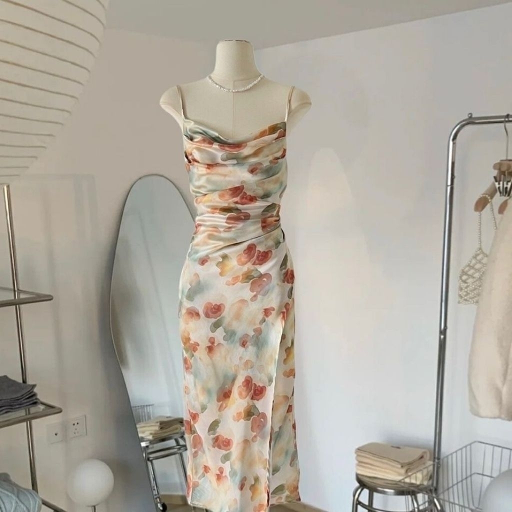 long dress summer dress korean style