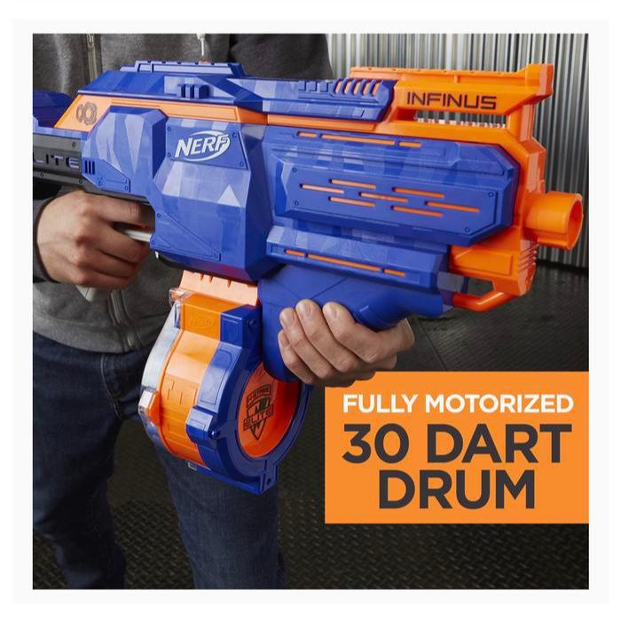 NERF NSTRIKE ELITE INFINUS MOTORIZED SPEED LOAD TECH ORIGINAL HASBRO - Dus MULUS