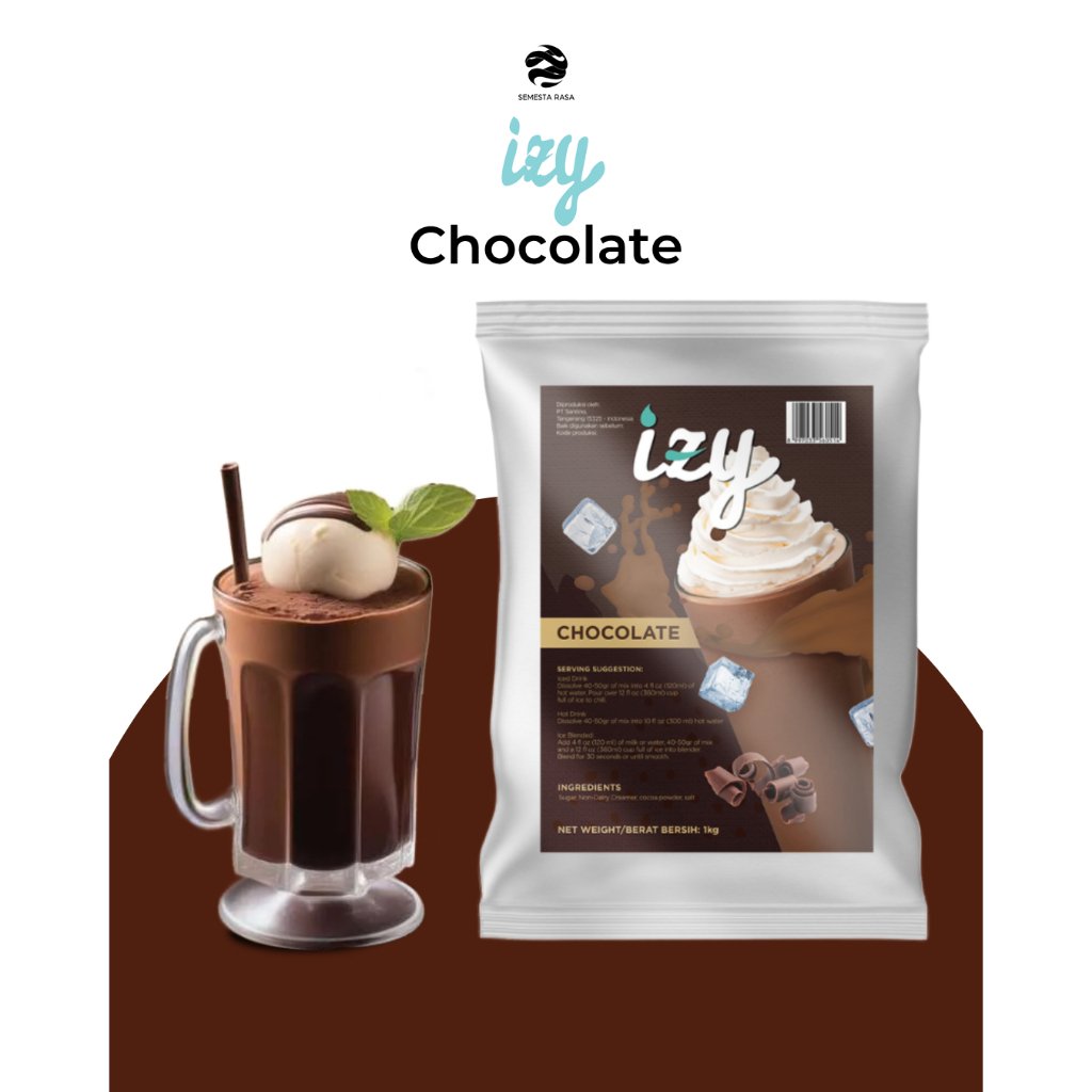 IZY Chocolate Powder 1 KG | Bubuk Instant Minuman Rasa Cokelat Premium Premix