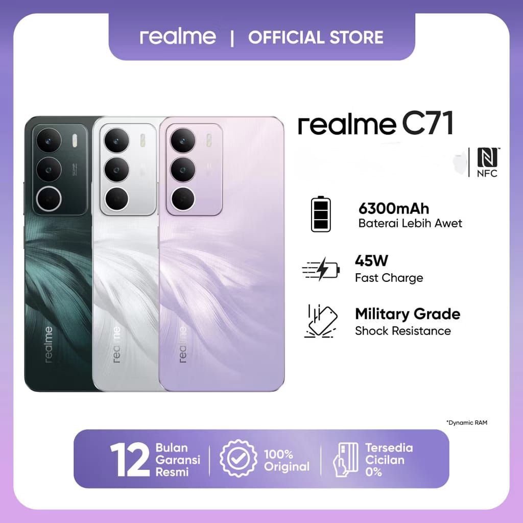 REALME C71 4/128 | 6/128 | 8/128 GARANSI RESMI REALME