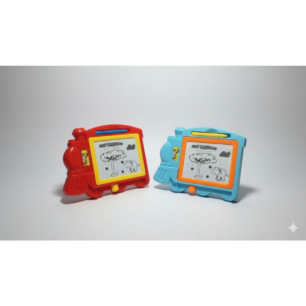 MAINAN PAPAN TULIS MAGNET KERETA MAGIC DRAWING BOARD BELAJAR MENGHITUNG MENULIS MENGGAMBAR LKL009 / 