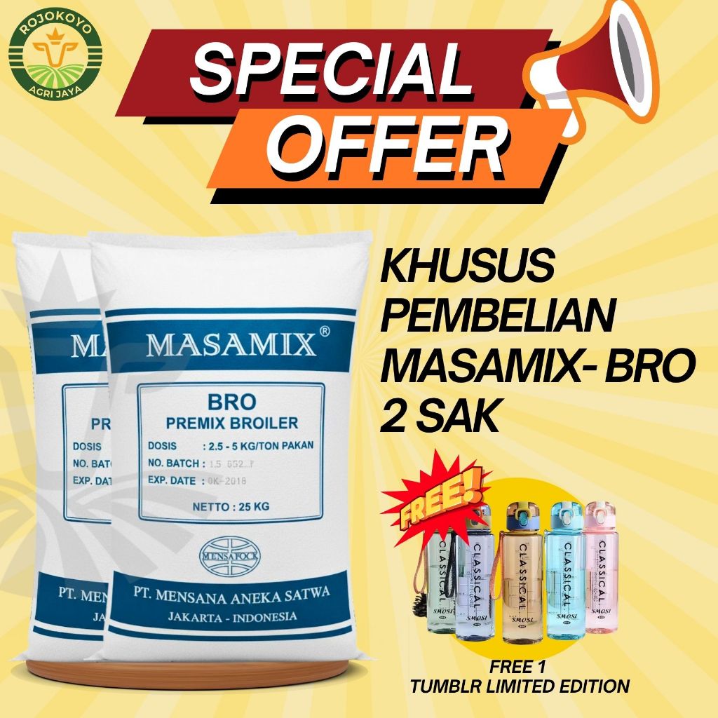 Masamix-Bro 25 kg Premix Ayam Broiler