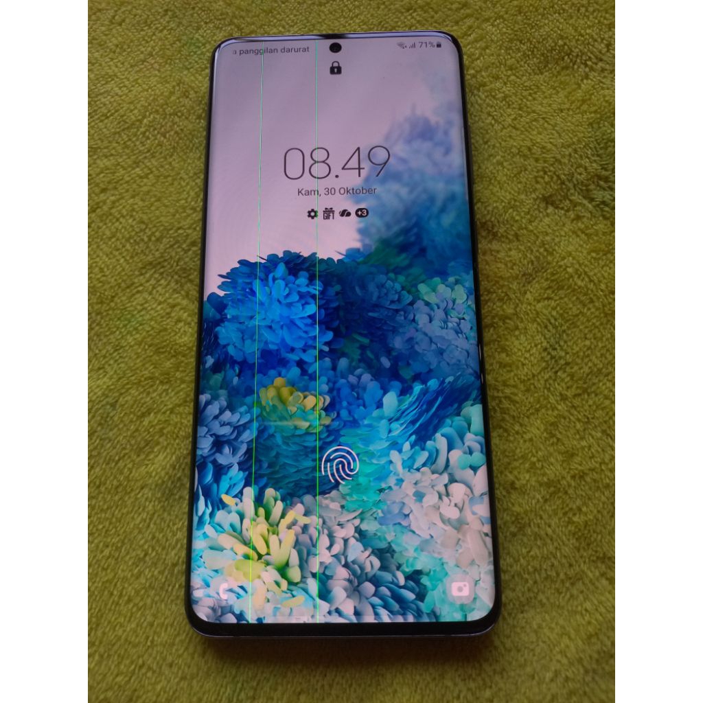 Samsung S20 Plus Ram 8/ 128 gb. HP saja normal segel