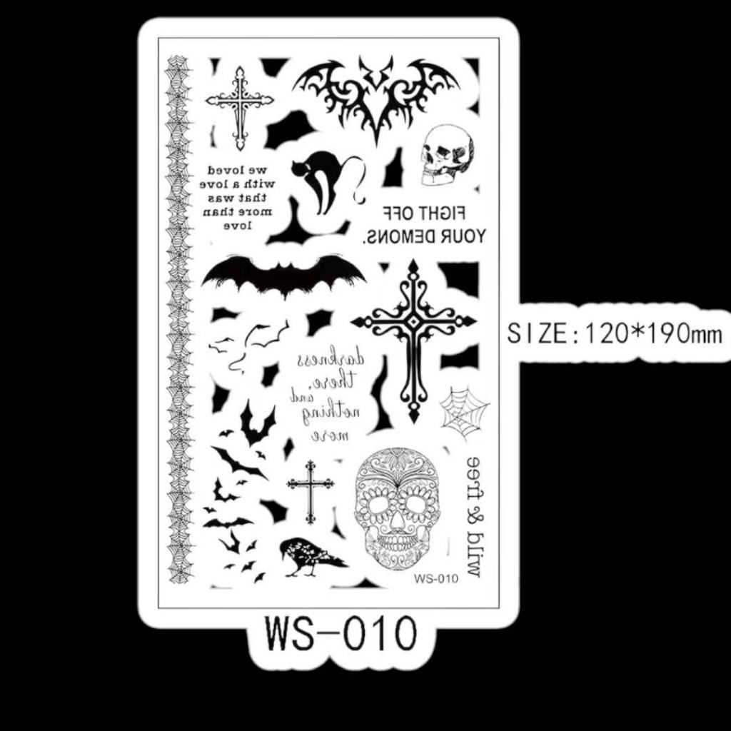 Tatoo Temporer / Tatoo Temporary Motif Halloween (WS-01)