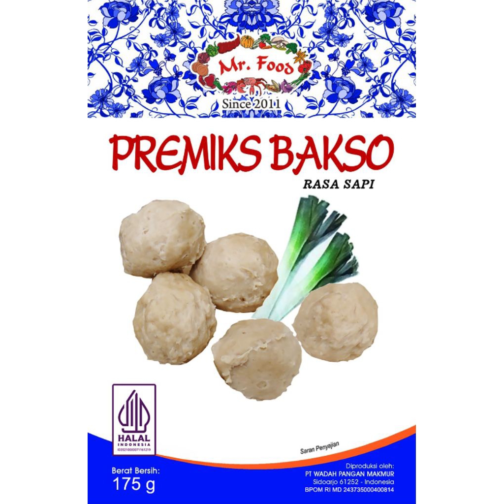 Tepung Premiks Bakso Sapi Mr. Food 175gr
