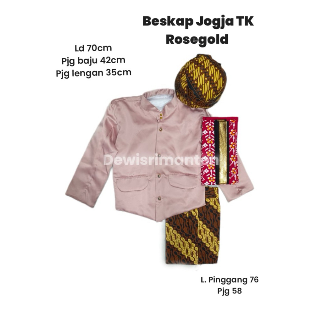 Beskap Anak jogja/Baju adat Anak jawa/Beskap anak