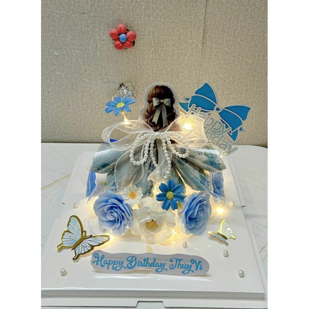 buket bunga dan buket uang bentuk princess, buket uang