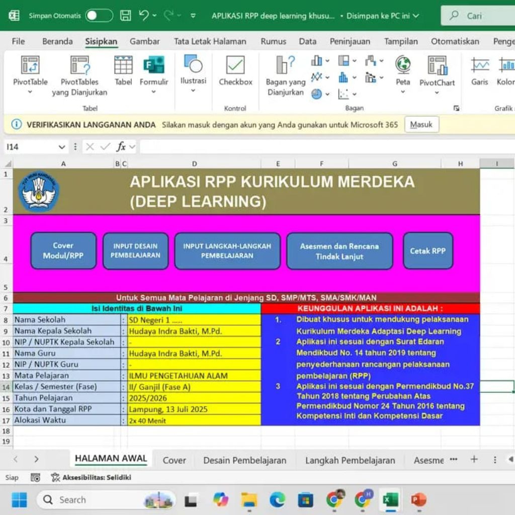 Aplikasi RPP/Modul Deep Learning Semua Kelas dan Mapel Jenjang SD, SMP dan SMA
