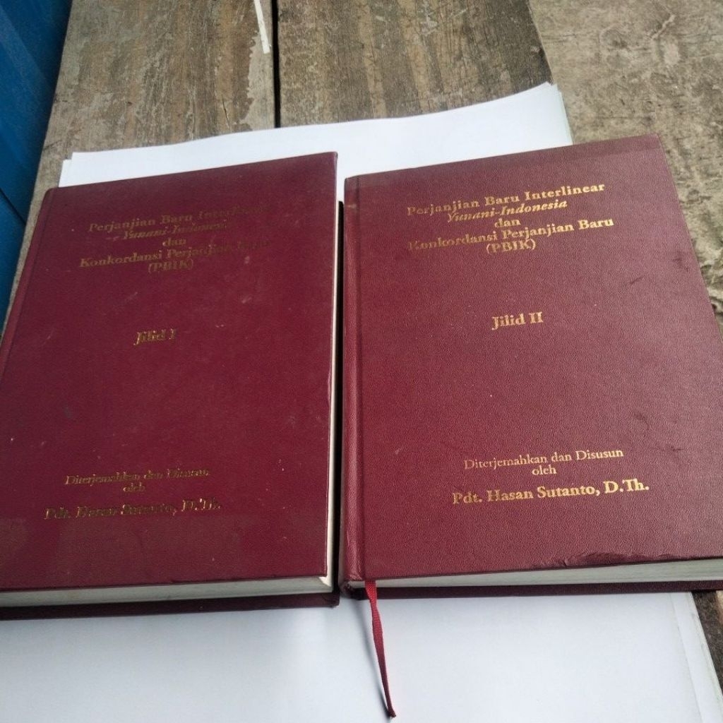 perjanjian baru interlinear Yunani Indonesia dan konkordansi perjanjian baru jilid 1 dan 2