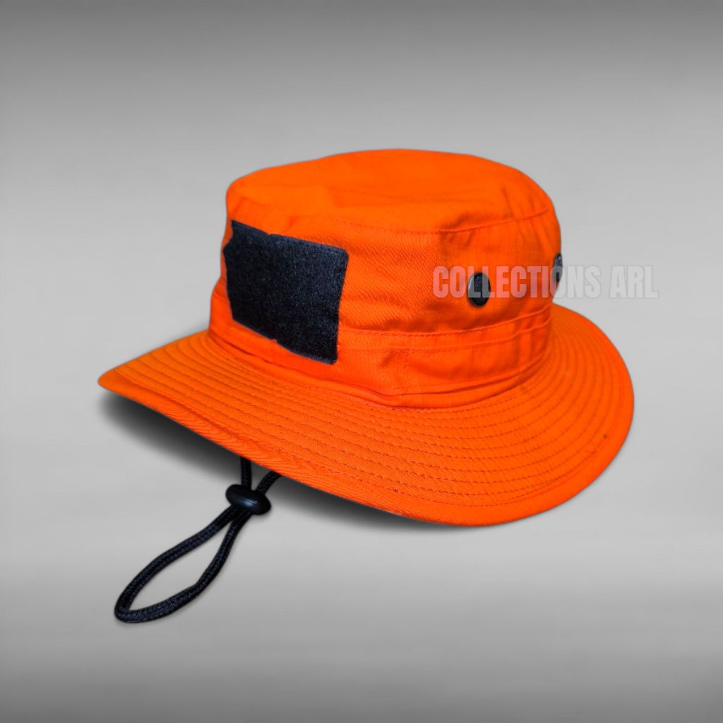 topi rimba tactical orange lapangan outdoor full kawat bpbd timsar rescue hiking ripstop katun caps 