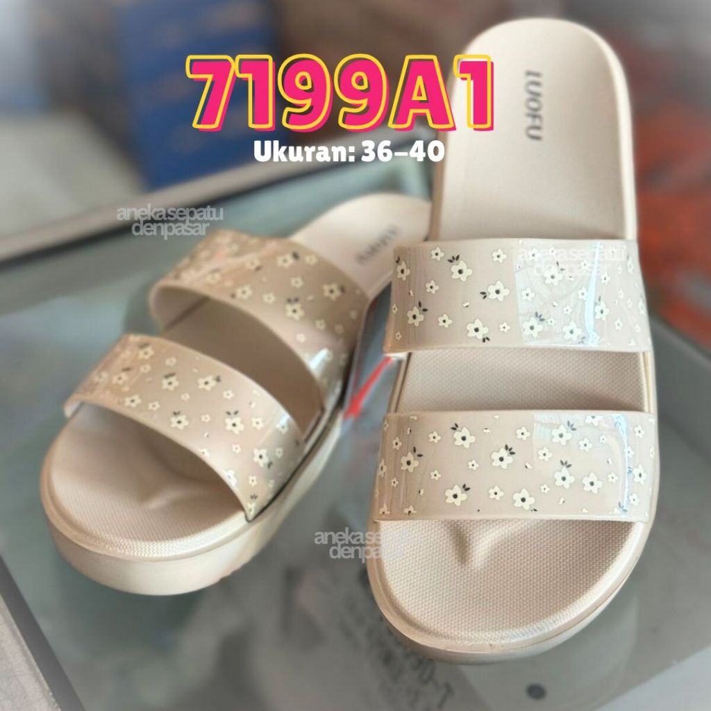 Luofu E 7199 A2 Sandal Selop Wanita Ringan Nyaman