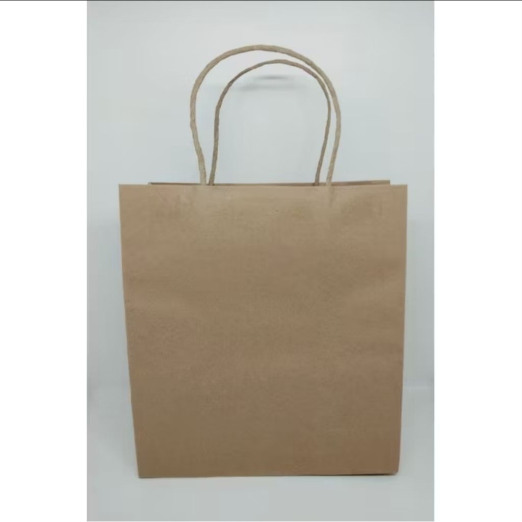 Shopping bag / Paper Bag Kraft Okey/Paper Bag Coklat Okey/Paper Bag Polos Okey per 10pcs