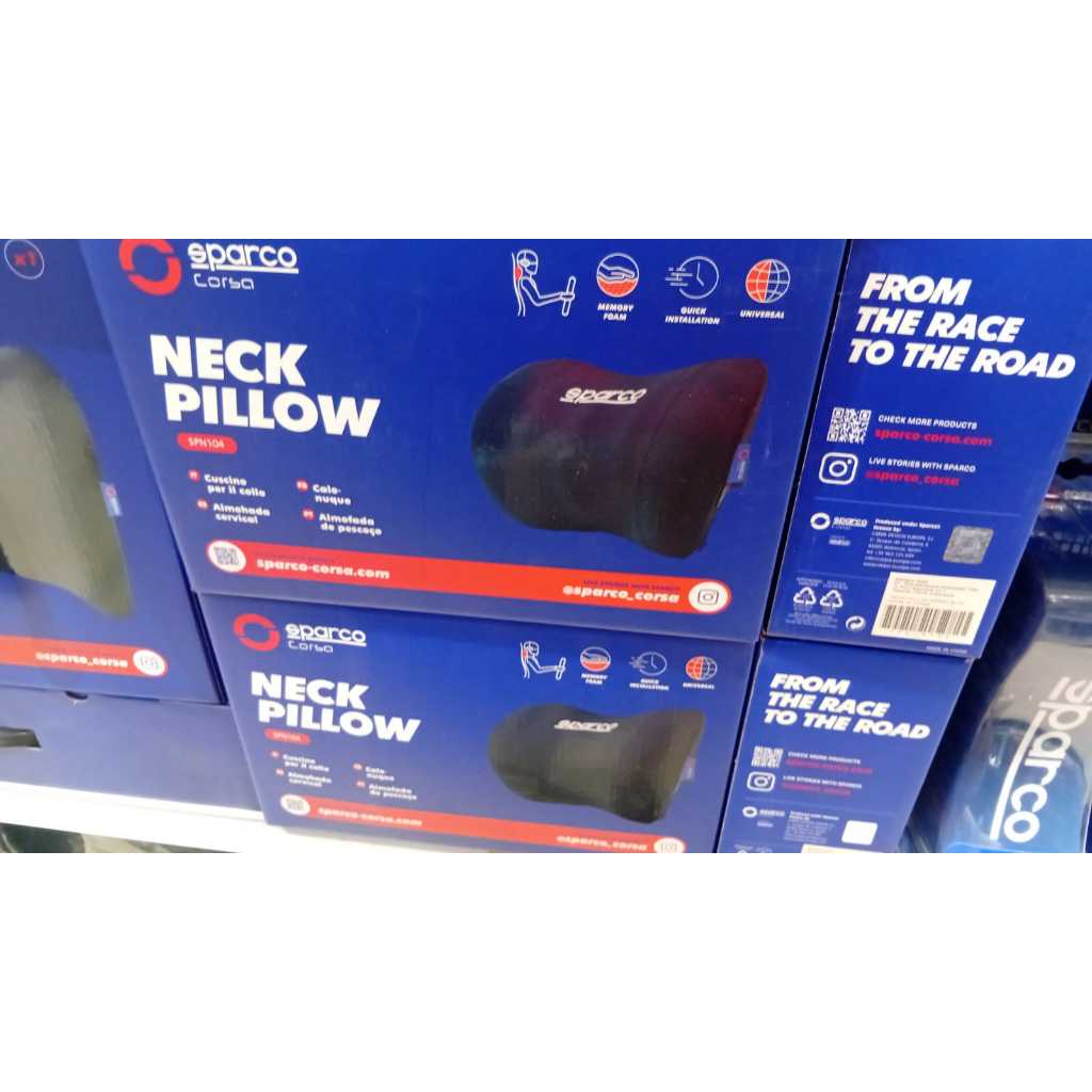 Bantal Leher Kursi Mobil Spandex - Sparco