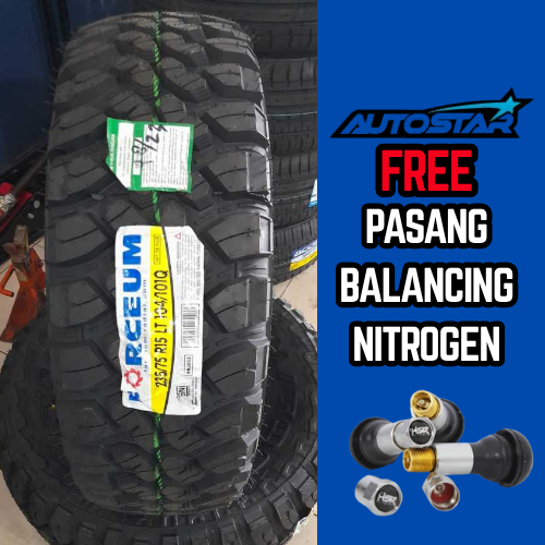 BAN MOBIL FORCEUM M/T TUBLES AWET BAN PACUL UKURAN 235/75 R15 FORCEUM M/T FOR ESCAPE XTRAIL CAPTIVA