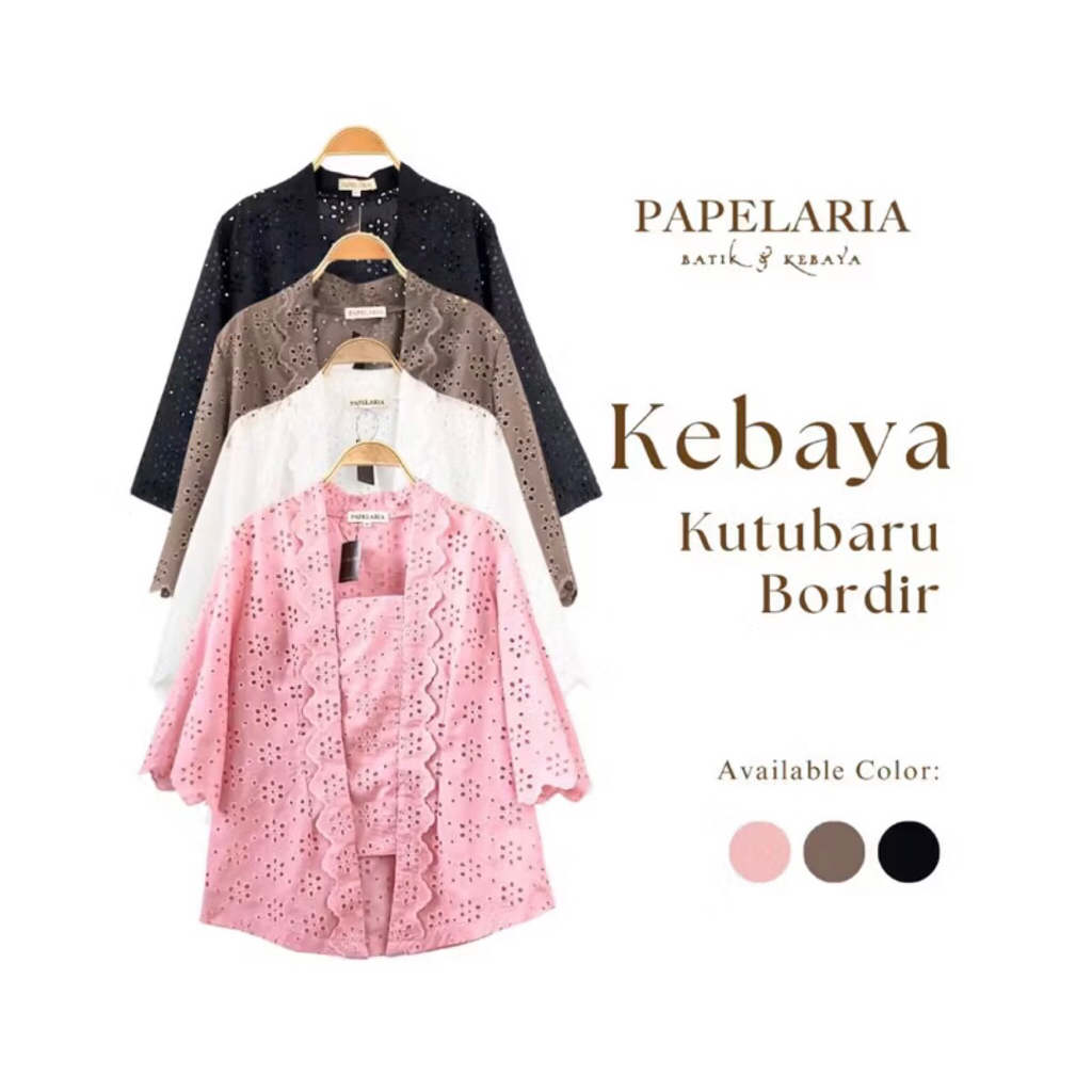 PAPELARIA - Kebaya KutuBaru Katun Bordir Katbol Wanita