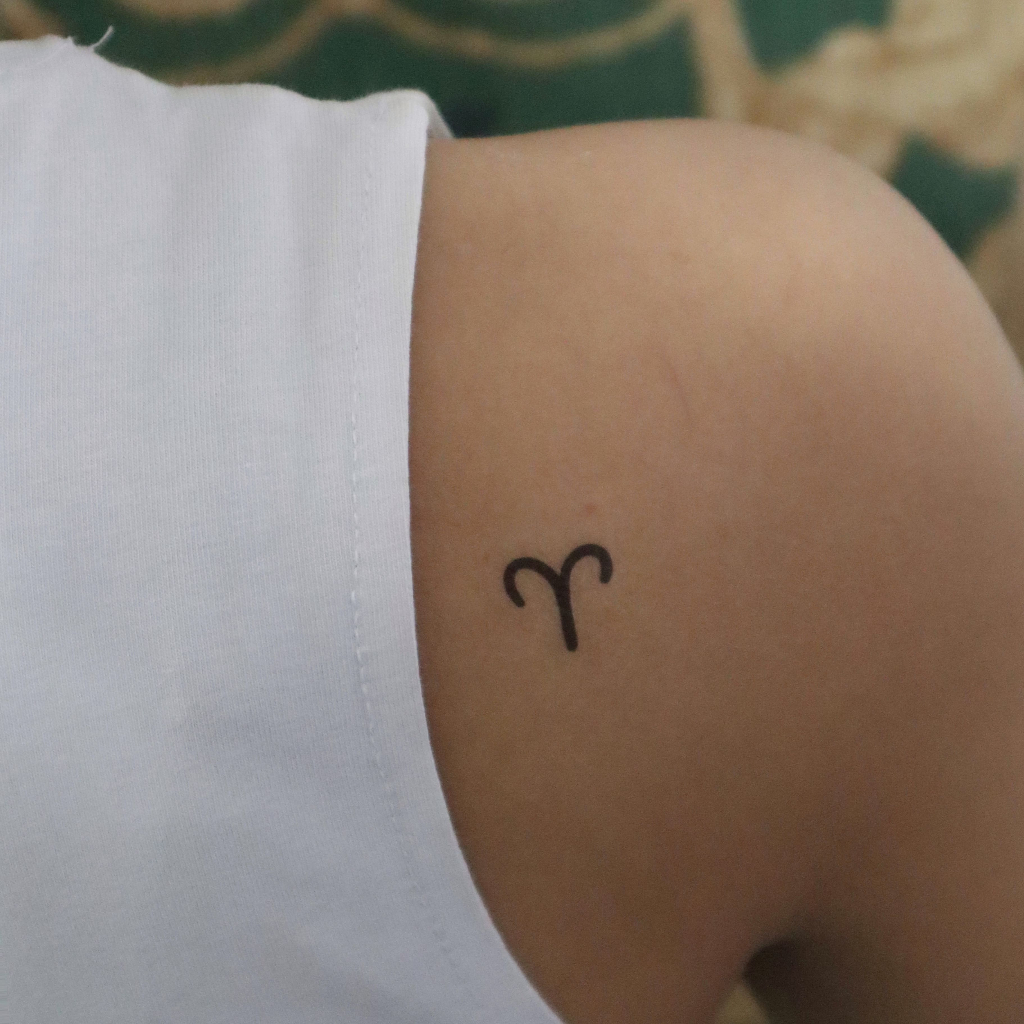 [PRODUK LOKAL] TATO TEMPORER ARIES | ZODIAC TATTOO | ZODIAC SIGN | HOROSCOPE TATTOO | HALLOWEEN TATT