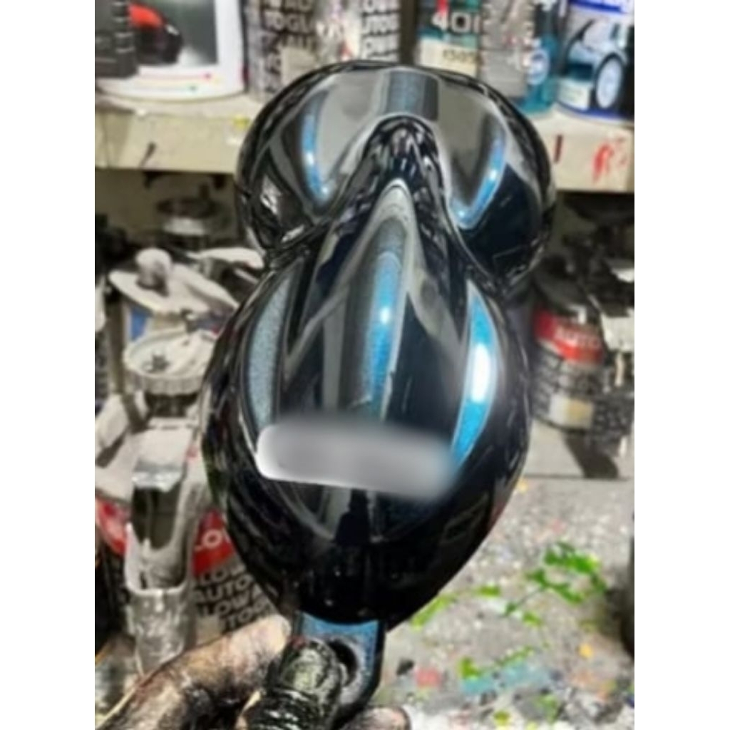 Cat motor warna hitam lembayung biru/ cat hitam Toyota Fortuner,Inova,Yaris new jenis pu original