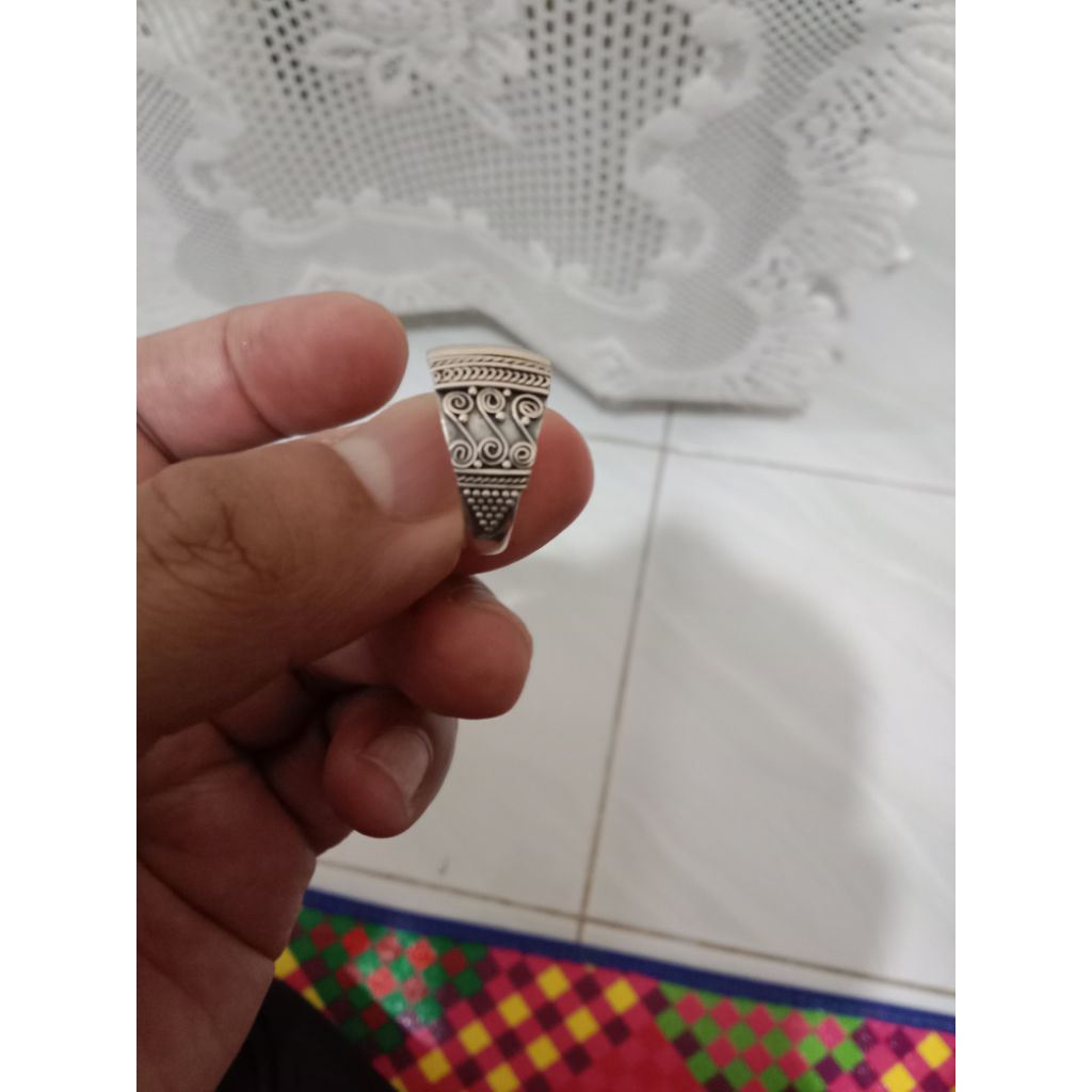 cincin Perak 925 Ukiran Bali