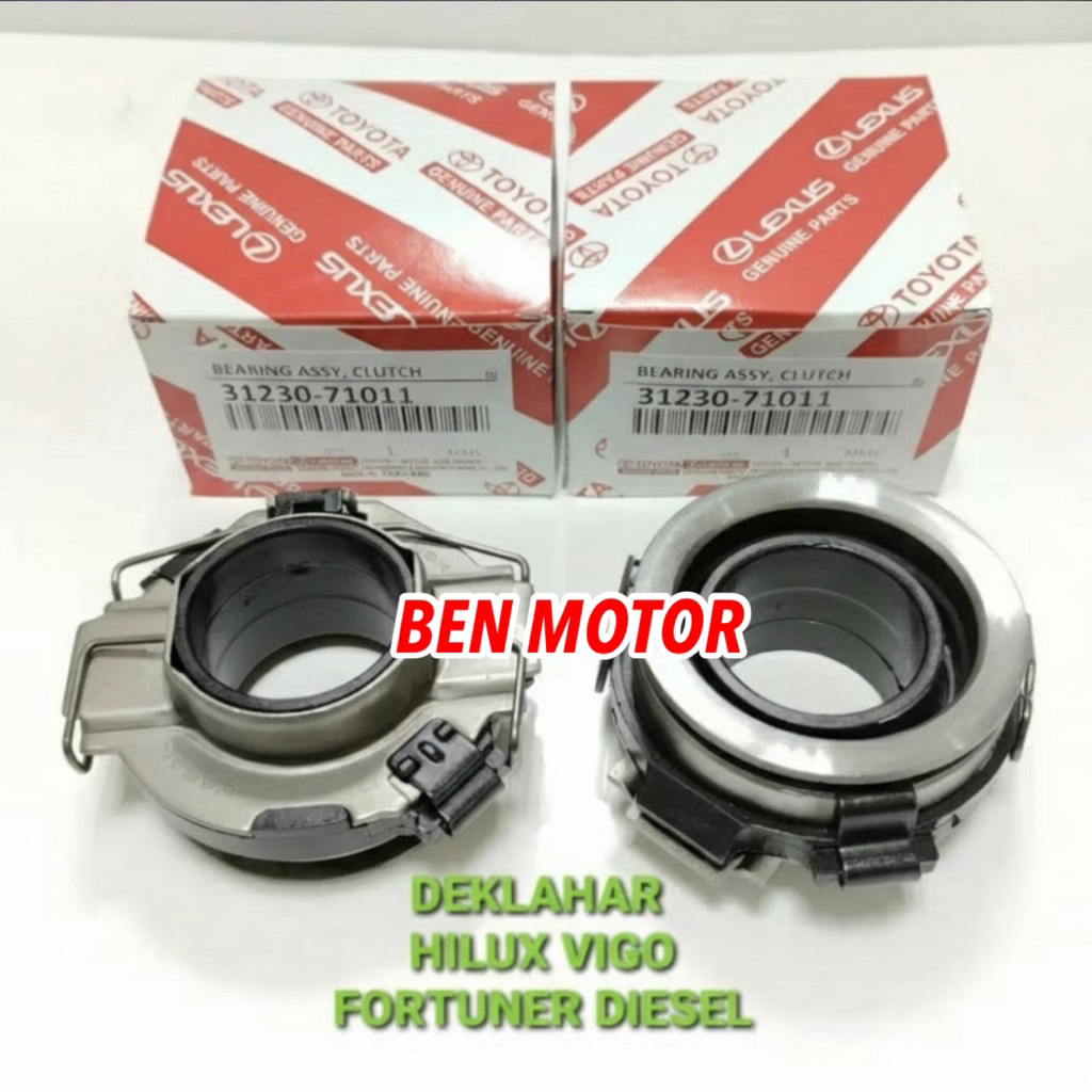 Dek Drag Lahar Bearing Kopling HILUX VIGO FORTUNER DIESEL 31230-71011 ASLI - BEN MOTOR