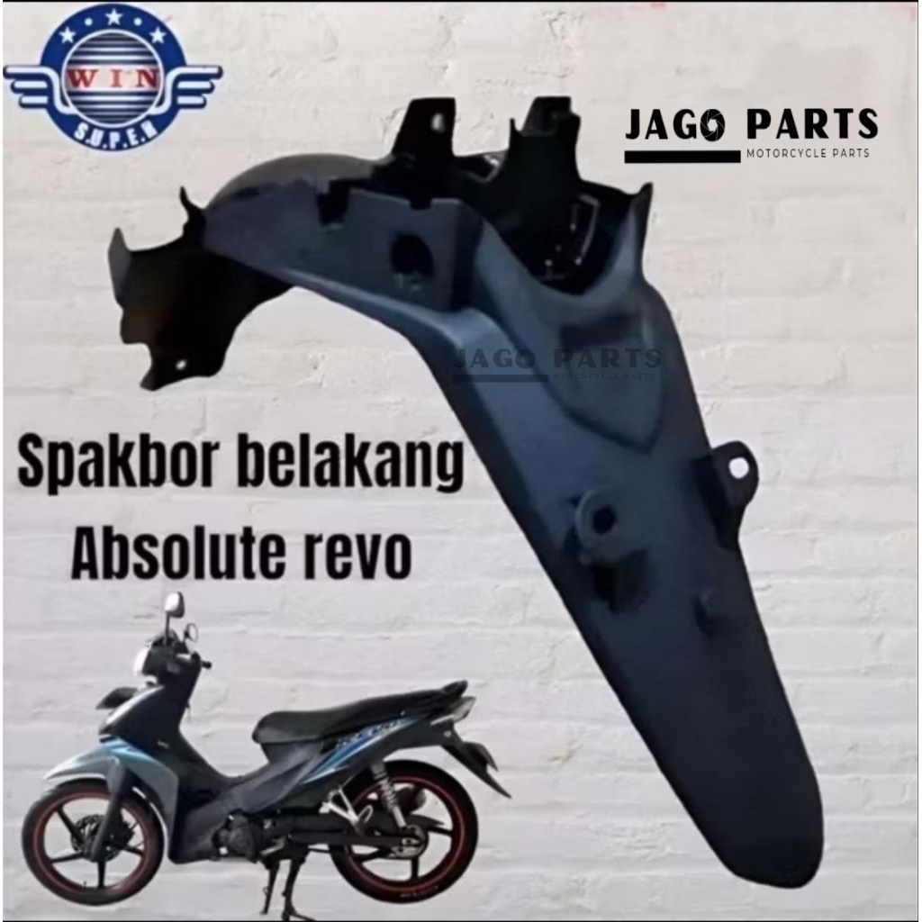 Spakbor Belakang | Rear Fender Honda Revo Absolute 110 Karbu 2009-2010.. Merk Win