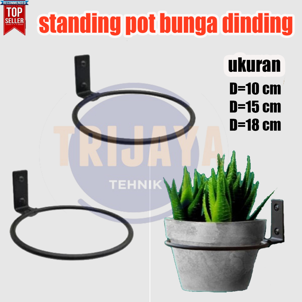 Standing Pot bunga Dinding  Gantungan Rak Pot Bunga Tempel Tembok Minimalis