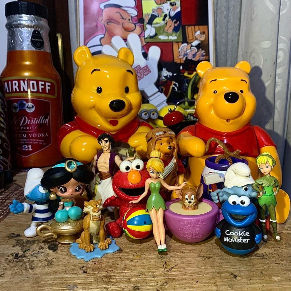 jual Action Figure Campur Murah Smurfs Simba Aladin Elmo Joker Deadpool Dll