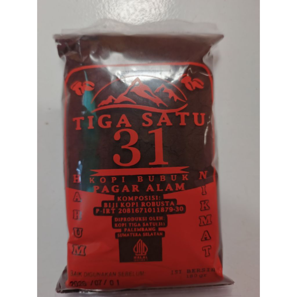 Kopi Pagar Alam Cap 31 Biji Kopi Robusta - Palembang