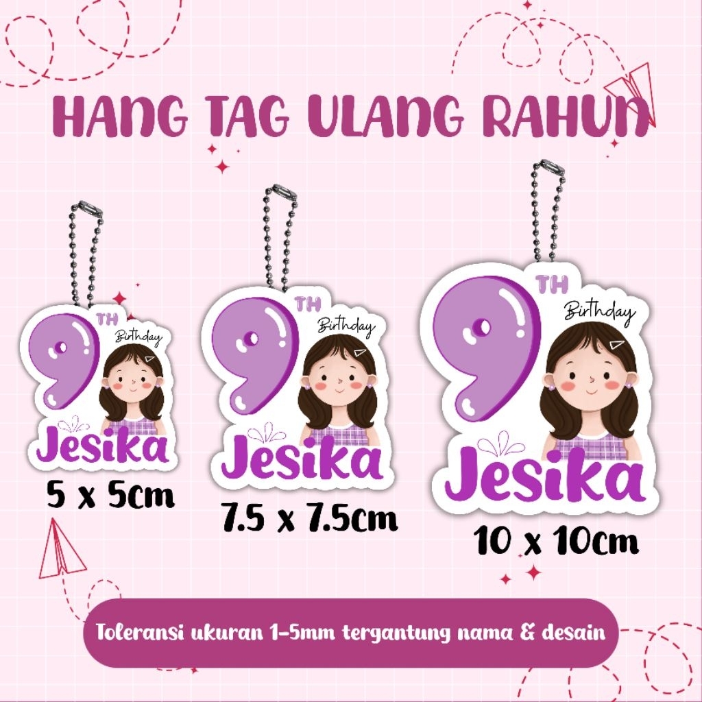 HANG TAG ULANG TAHUN ANAK