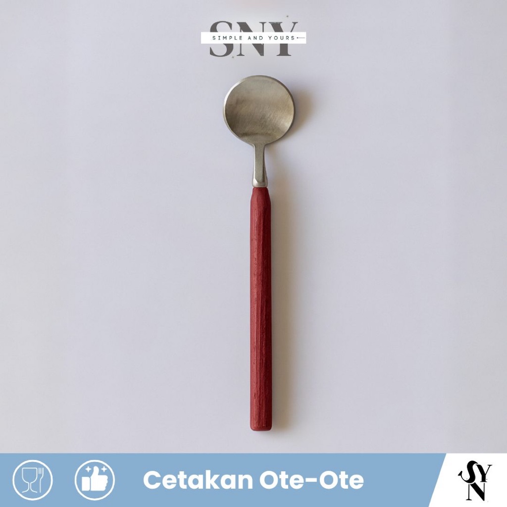 Cetakan Ote Ote / Bakwan Alat Sendok Cetak Gorengan Anti Lengket Ote-Ote Gagang Kayu SNY