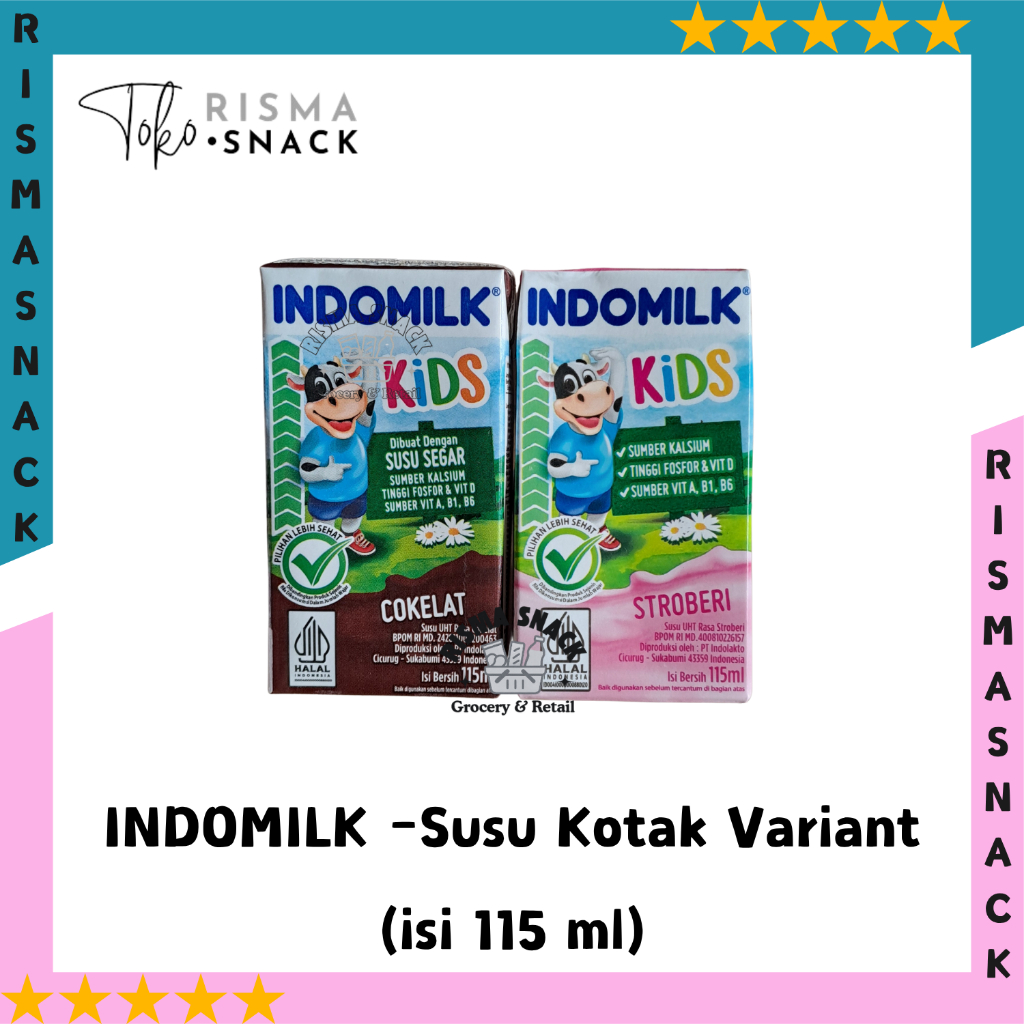 Indomilk Susu UHT Kotak All Variant kemasan 115ml