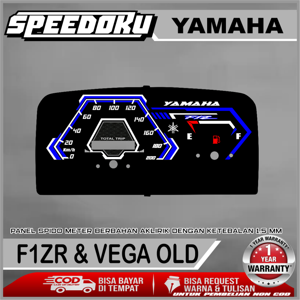 PAPAN SPEEDOMETER CUSTOM YAMAHA F1ZR & VEGA OLD