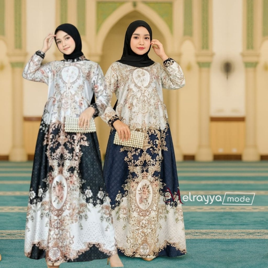 Gamis Muslim Anak Perempuan Sadiya Bahan Armani Silk Premium Terbaru kekinian Terlaris Terpopuler