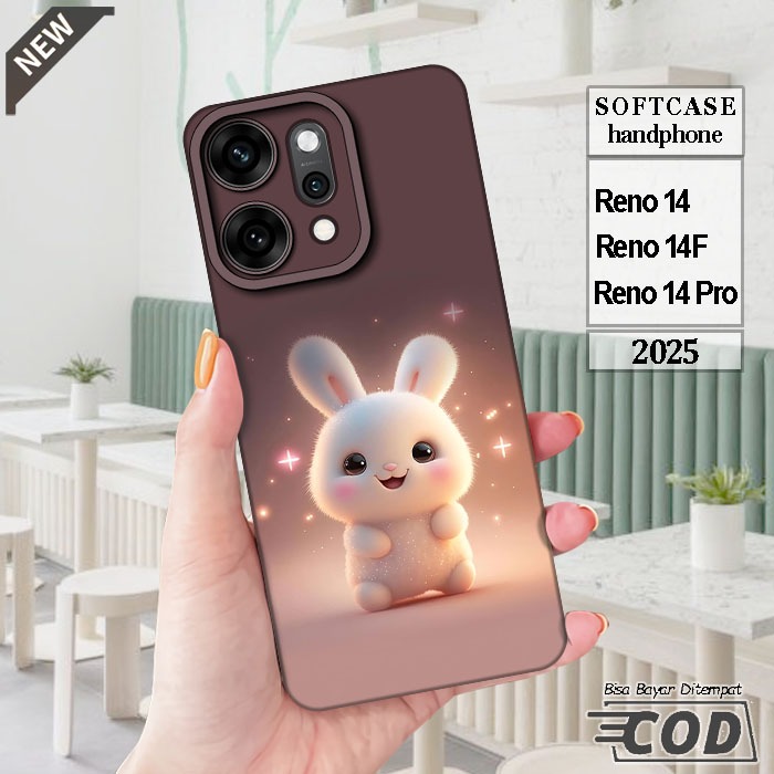 Case OPPO RENO 14  _OPPO RENO 14F  _OPPO RENO 14 PRO  _Casing silikon hitam bening Elastis keren