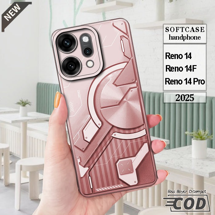 Case OPPO RENO 14  _OPPO RENO 14F  _OPPO RENO 14 PRO  _Casing silikon hitam bening Elastis keren