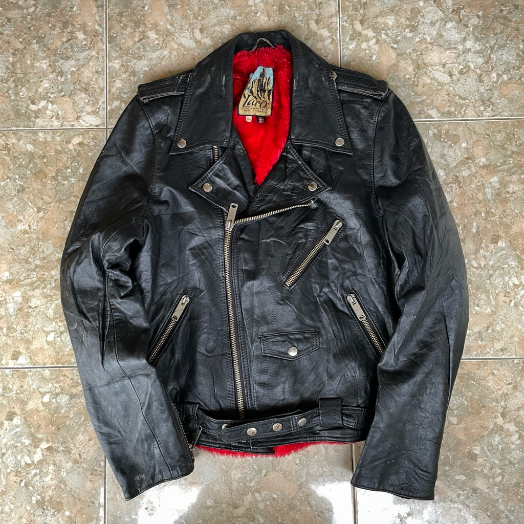 jaket kulit ramones vintage