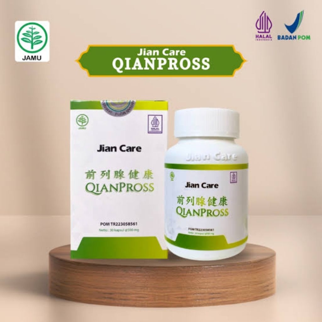 JIANCARE QIANPROSS - Solusi Atasi Masalah Buang Air Kecil,Meredakan Prostat Terdaftar BPOM