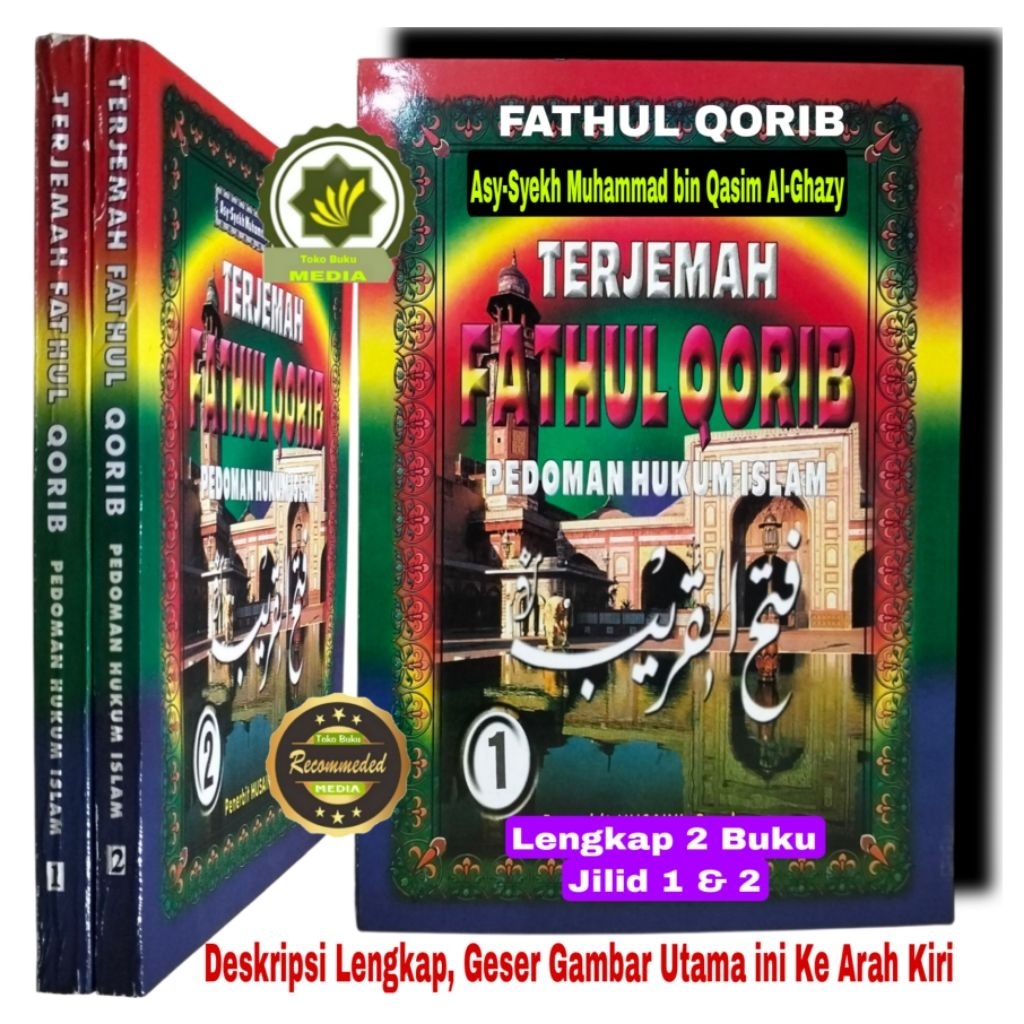Buku TERJEMAH FATHUL QORIB jilid 1 & 2 lengkap Pedoman Dasar Hukum Islam Fathul Qarib Terjemahan Len