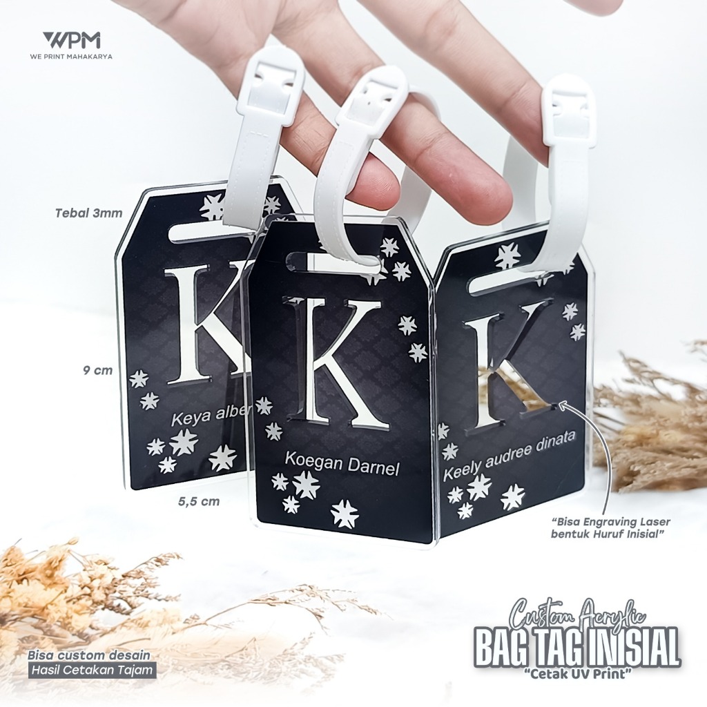 LUGGAGE TAG GANTUNGAN KOPER TAS  / LABEL NAME TAG / CUSTOM NAMA LUGGAGE TAG / TAG KOPER / CUSTOM TAG