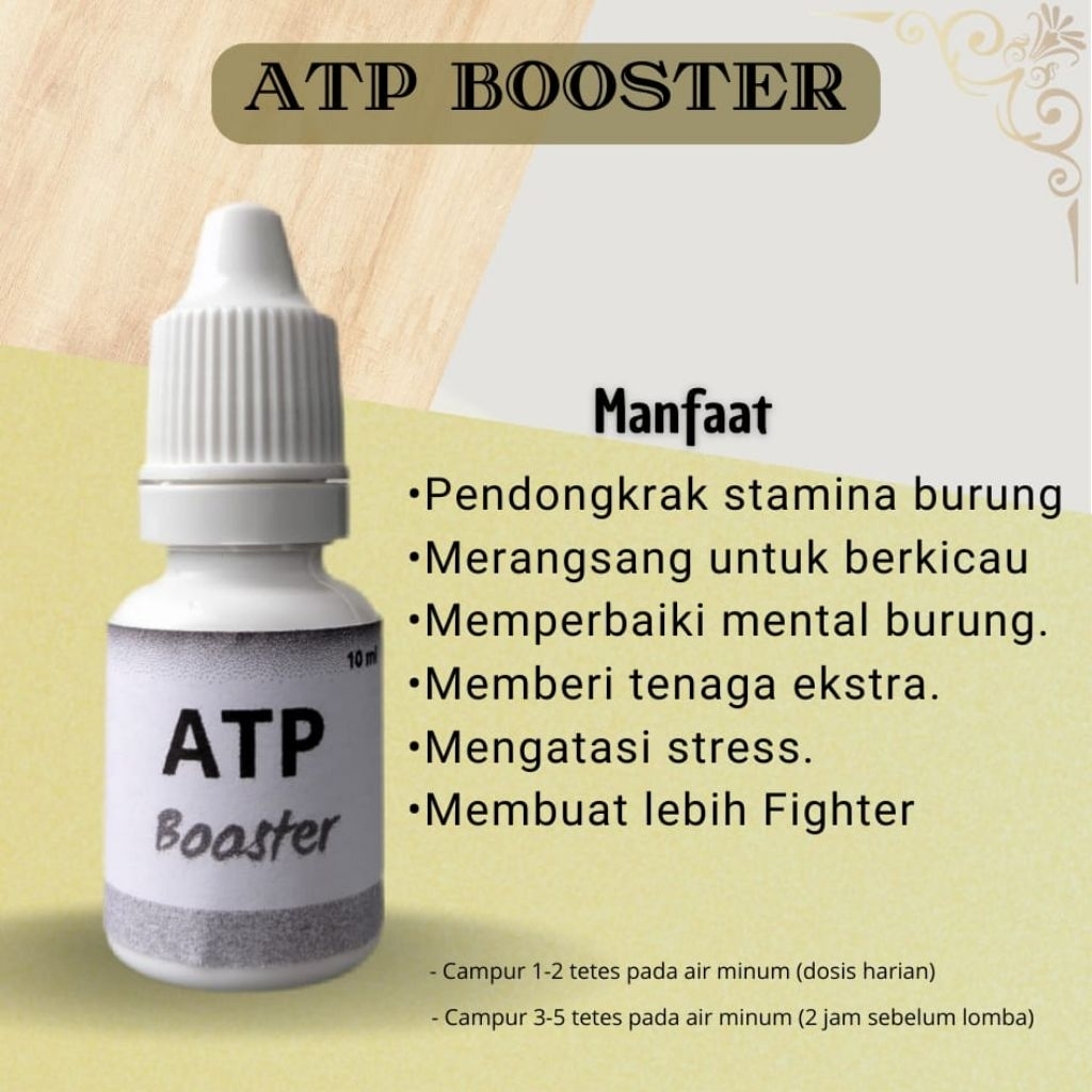 ATP Booster Penggacor Burung Energi Stamina untuk Semua Jenis Burung