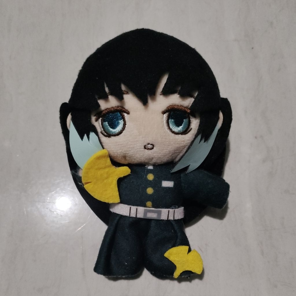 Demon Slayer : Kimetsu No Yaiba Muichiro Tokito  Buruburuzu Mascot Plush Original Size 10cm