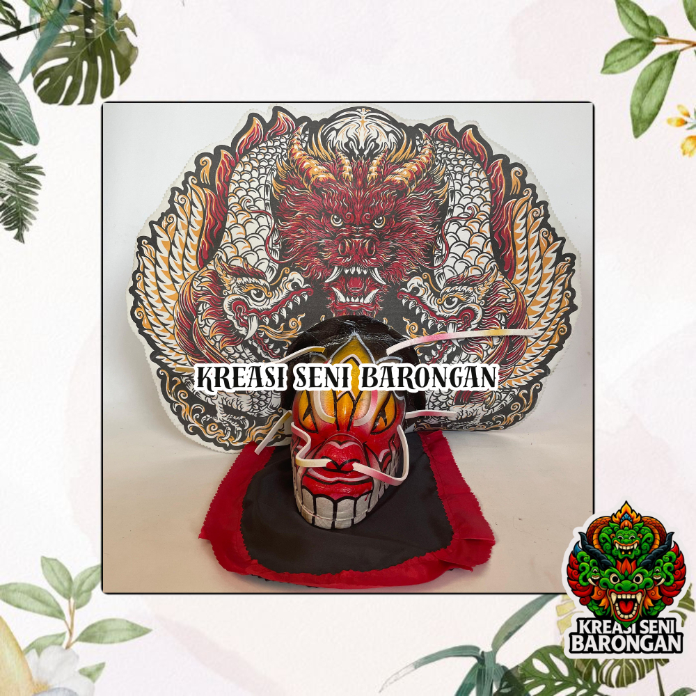 BARONGAN / CAPLOKAN NAGA PUTIH SPON | MAINAN TRADISIONAL ANAK | FREE KEMUL