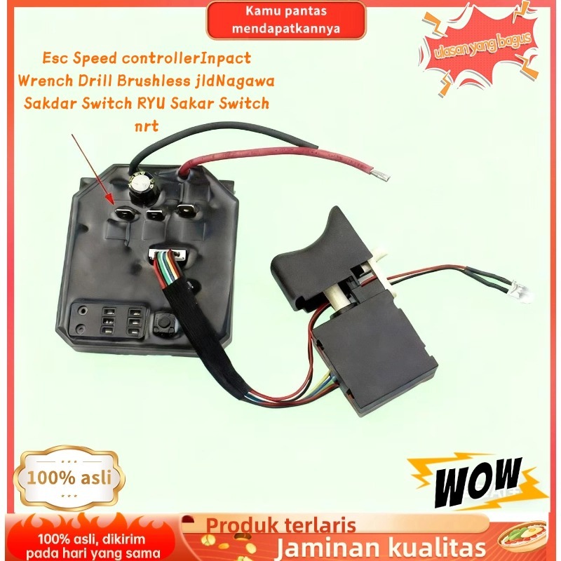 ⚡(COD/Gratis Ongkir)  Asli asli  Saklar Modul Impact Wrench JLD Esc Speed Controller Impact Wrench D