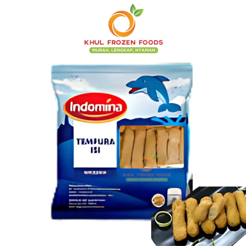 Indomina Tempura Isi 500Gr / INDOMINA / Tempura ikan / Tempura stik / Olahan ikan / Bakso ikan / Tem