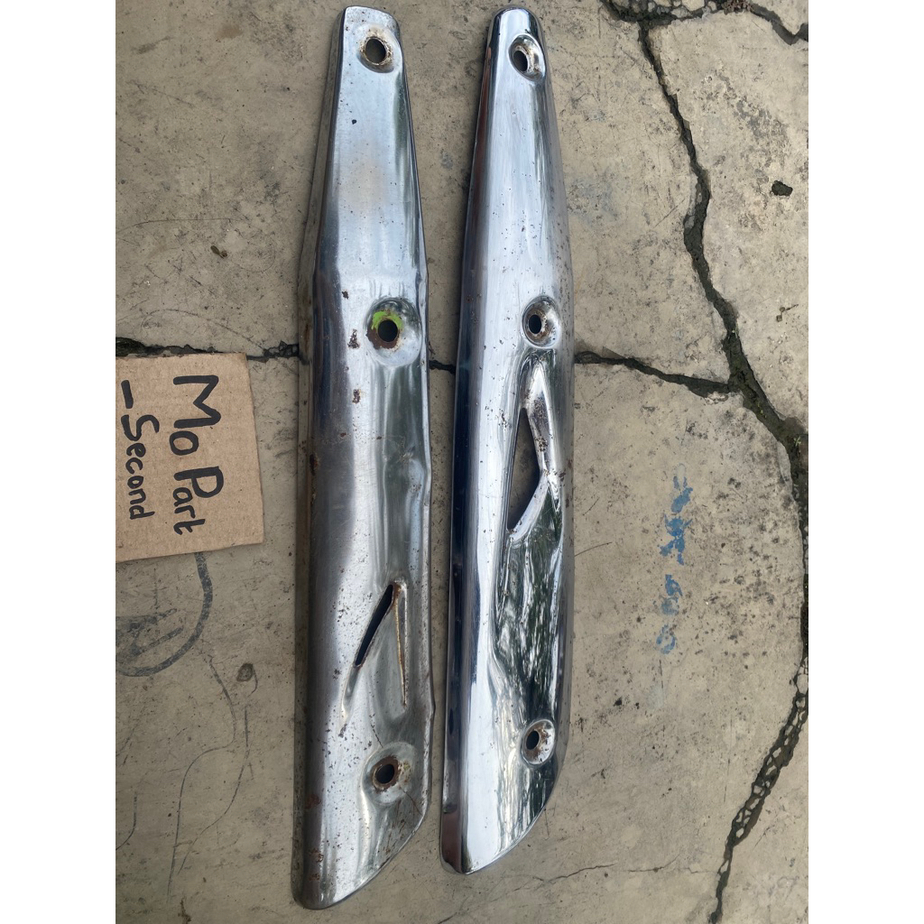 Tameng knalpot supra 125 kharisma wave original copotan / cover knalpot supra 125  kharisma wave ori